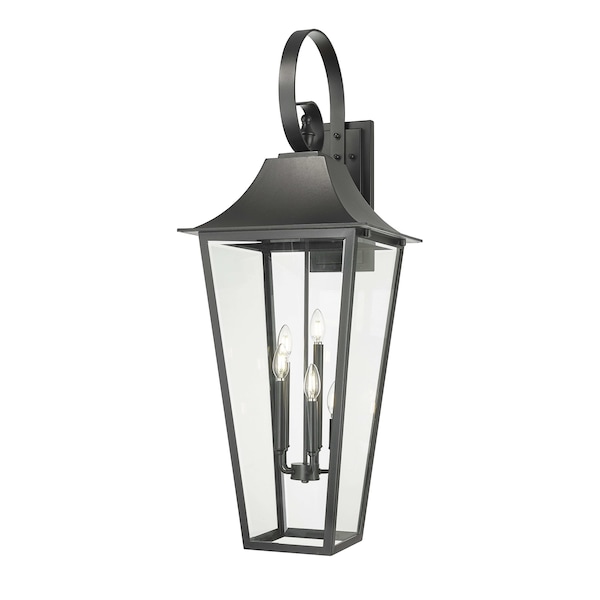 Z-Lite Gannon 5 Light Outdoor Wall Light, 16in. W x 44in. H, Black 5008XXL-BK - main